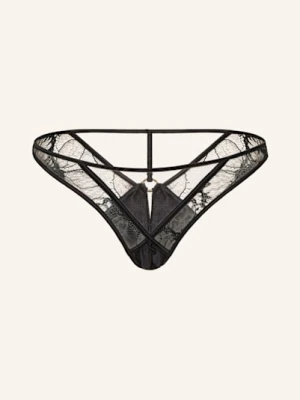 Livy Slipy Ouvert Adorn Z Jedwabiu schwarz