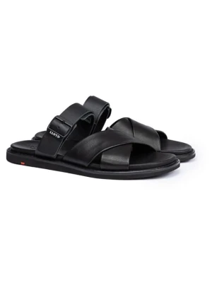 LLOYD Skórzane klapki "Eminet" w kolorze czarnym rozmiar: 44