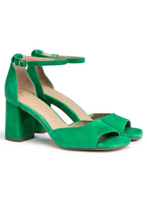 LLOYD Skórzane sandały w kolorze zielonym rozmiar: 42