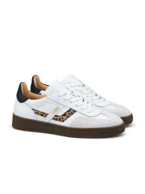 LLOYD Skórzane sneakersy w kolorze biało-czarno-jasnobrązowym rozmiar: 39