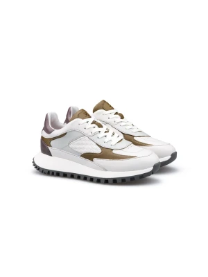 LLOYD Skórzane sneakersy w kolorze biało-fioletowo-jasnobrązowym rozmiar: 38