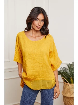 Joséfine Lniana bluzka w kolorze żółtym rozmiar: XXL