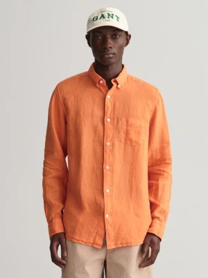 Lniana Koszula Farbowana Po Uszyciu Regular Fit GANT