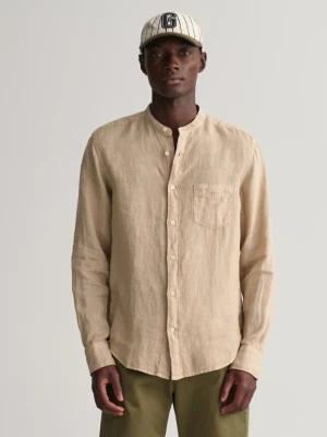 Lniana koszula farbowana po uszyciu regular fit GANT