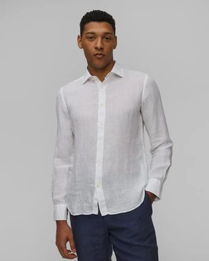 Lniana Koszula Męska 120% Lino Slim Fit Shirt
