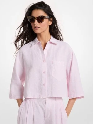 Lniana koszula o skróconym kroju MICHAEL Michael Kors