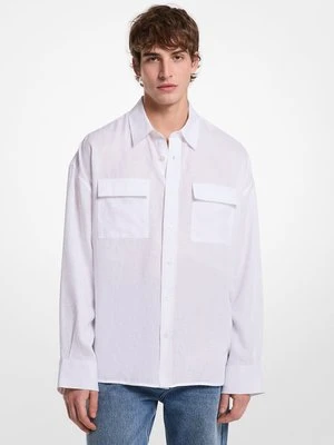 Lniana koszula oversize Michael Kors Mens