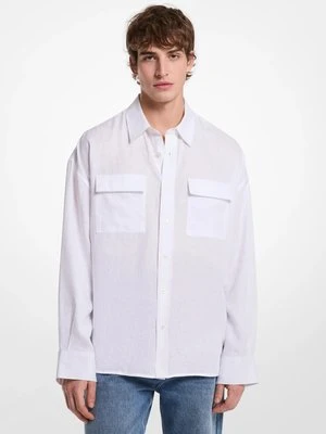 Lniana koszula oversize Michael Kors Mens