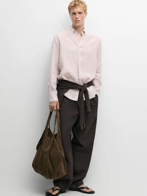 Lniana Koszula Regular Fit - Malwa - Massimo Dutti - Male