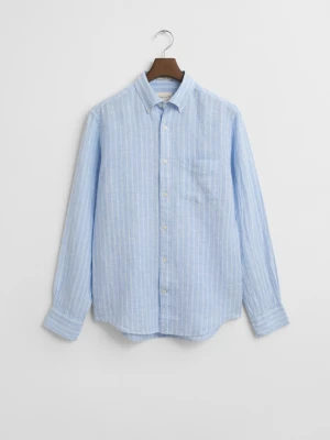 Lniana koszula w paski regular fit GANT