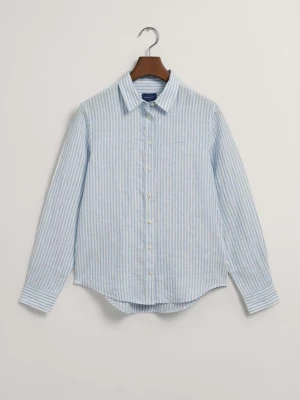 Lniana Koszula W Paski Regular Fit GANT