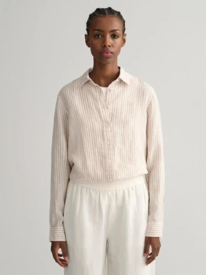 Lniana Koszula W Paski Regular Fit GANT