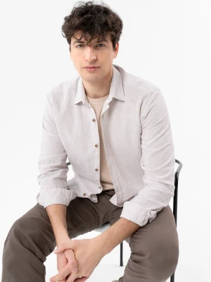 Lniana koszula w prążek K-FILIO Volcano