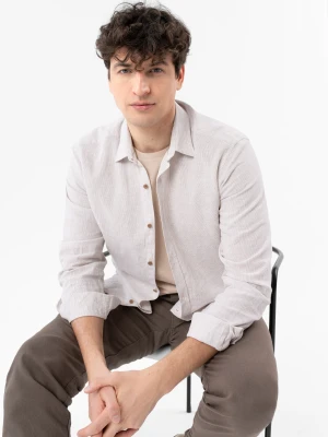 Lniana koszula w prążek K-FILIO Volcano