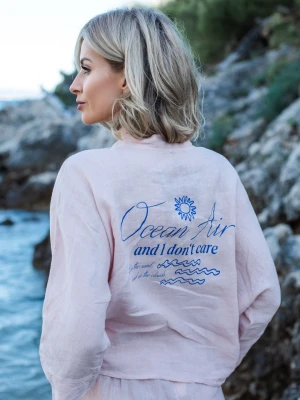 Lniana koszula wiązana Ocean Air XS/S
