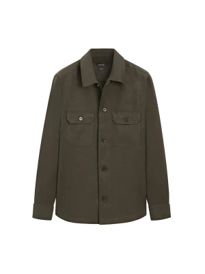 Lniana Koszula Wierzchnia Z Kieszeniami Total Look - Zielony - - Massimo Dutti - Mężczyzna