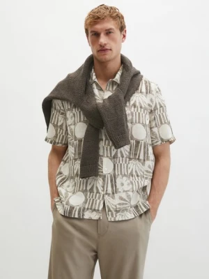 Lniana koszula z krótkim rękawem Marc O'Polo