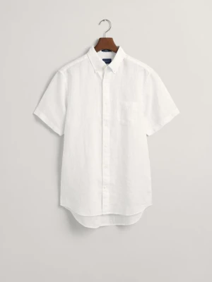 Lniana Koszula z Krótkim Rękawem Regular Fit GANT