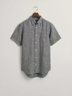 Lniana Koszula z Krótkim Rękawem Regular Fit GANT