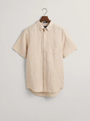 Lniana Koszula z Krótkim Rękawem Regular Fit GANT