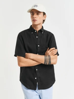 Lniana koszula z krótkim rękawem regular fit GANT