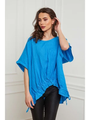 Joséfine Lniana koszulka "Antaly" w kolorze niebieskim rozmiar: L