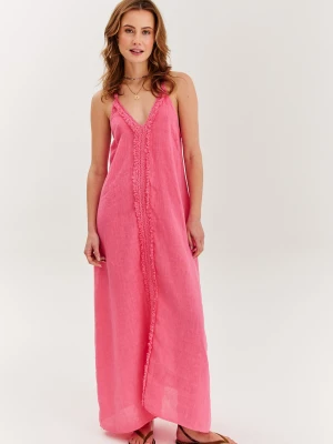 Lniana sukienka Coral Retreat XS/S