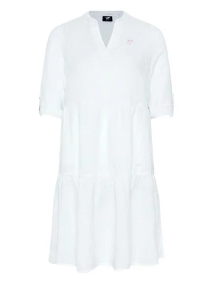 Polo Sylt Lniana sukienka w kolorze białym rozmiar: 44