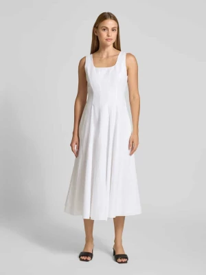 Lniana sukienka z dekoltem karo model 'ADDISA' Ted Baker