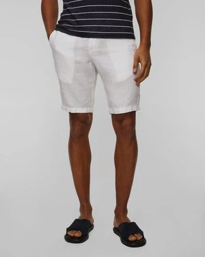 Lniane Białe Szorty Męskie Paul&shark Paul and Shark