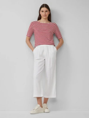 Lniane spodnie culottes o luźnym kroju s.Oliver