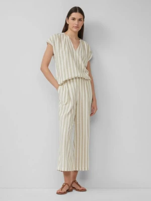 Lniane spodnie culottes o luźnym kroju s.Oliver