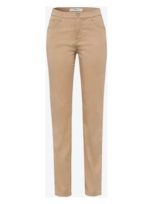BRAX Lniane spodnie w kolorze beżowym rozmiar: W36/L32