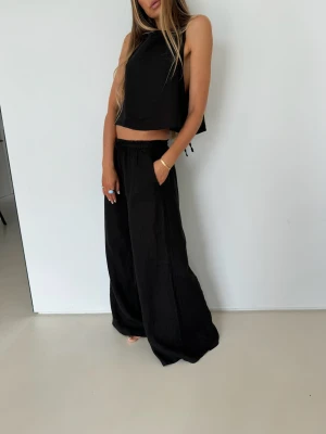 LNIANE SPODNIE PALERMO BLACK MADE BY US