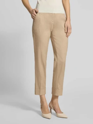 Lniane spodnie z dodatkiem bawełny CAMBIO