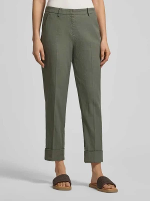 Lniane spodnie z dodatkiem bawełny CAMBIO