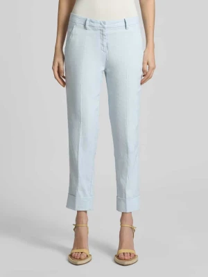 Lniane spodnie z dodatkiem bawełny CAMBIO