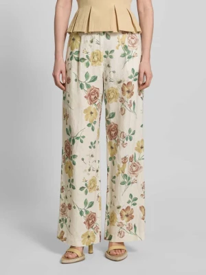 Lniane spodnie z francuskimi kieszeniami wpuszczanymi Jake*s Collection