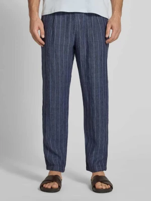 Lniane spodnie z francuskimi kieszeniami wpuszczanymi MCNEAL