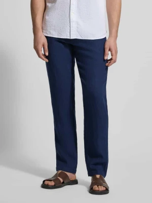 Spodnie z lnu z wiązaniem, krój regular fit MCNEAL