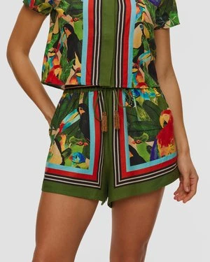 Lniane Szorty Damskie Farm Rio