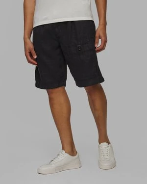 Lniane Szorty Męskie C.p. Company Linen Sack Cargo Granatowe CP Company