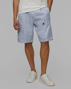 Lniane Szorty Męskie C.p. Company Linen Sack Cargo Niebieskie CP Company