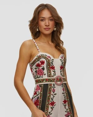 Lniany Kombinezon Damski Farm Rio