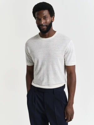 Lniany T-shirt GANT