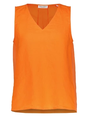 Marc O'Polo Lniany top w kolorze pomarańczowym rozmiar: 34