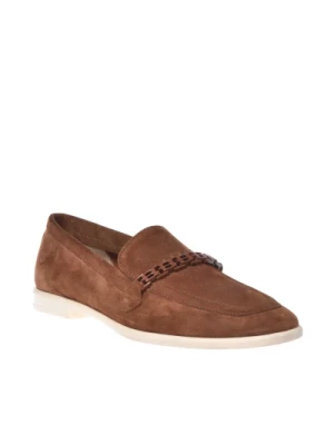 Loafer in brown suede Baldinini