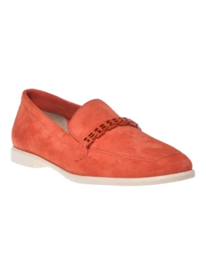 Loafer in orange suede Baldinini