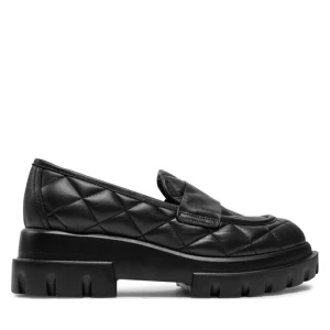 Loafersy AGL Celeste Matelasse D756033PGKA0761013 Czarny