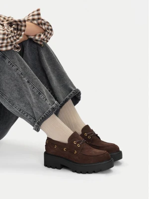 Loafersy Badura EO-AZALEA-8126-25 Brązowy